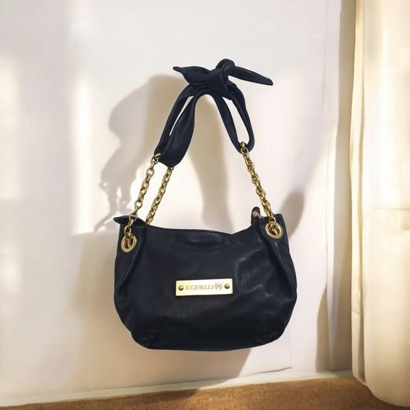 B.CAVALLI shoulder bag leather black - Picture 1 of 13